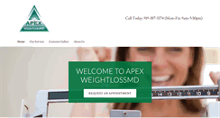 Desktop Screenshot of apexweightlossmd.com